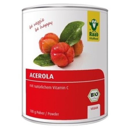 Acerola pulbere bio 100g Raab Acerola pulbere bio 100g Raab