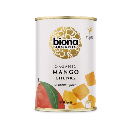 Mango bucati in suc de mango eco 400g Biona Mango bucati in suc de mango eco 400g Biona