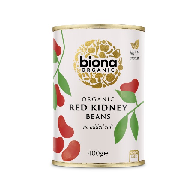 Fasole rosie boabe conserva bio 400g Biona Fasole rosie boabe conserva bio 400g Biona