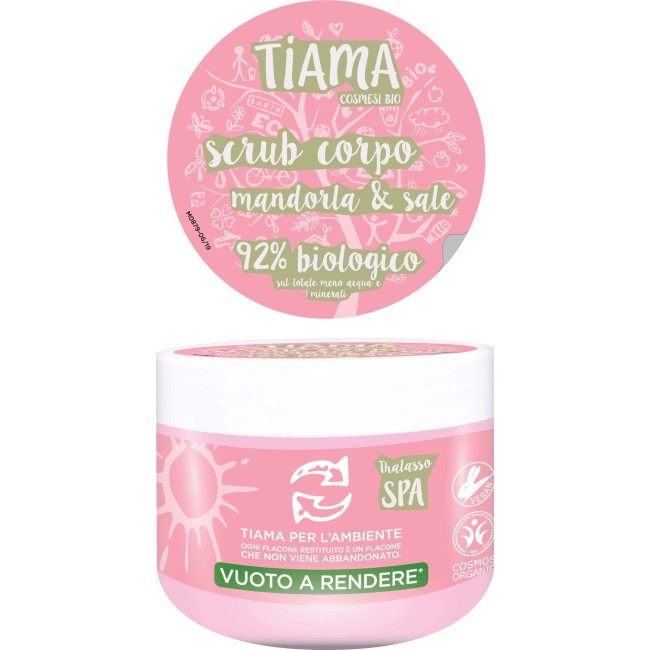 Scrub pentru corp cu migdale si sare bio 250ml Tiama