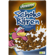 Cereale ursuleti cu ciocolata bio 250g Dennree
