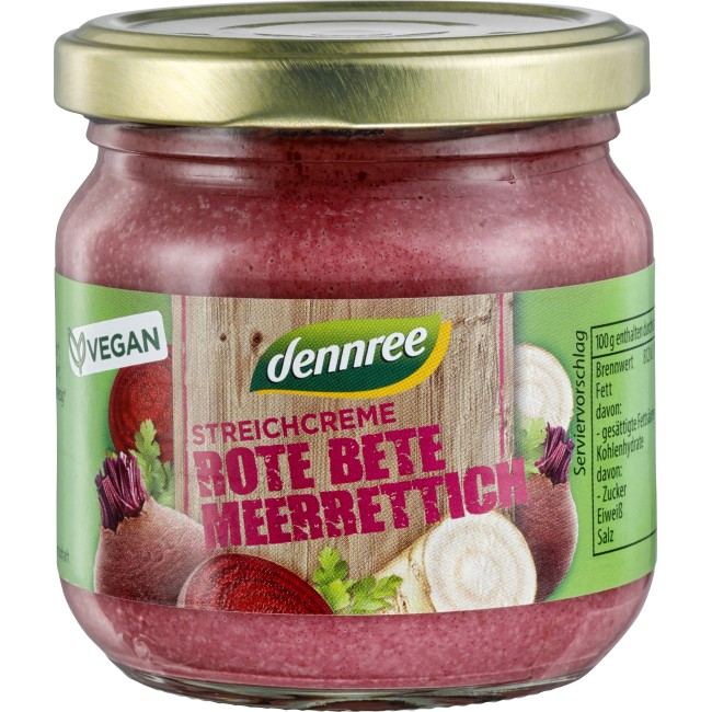 Crema tartinabila cu sfecla rosie bio 180g Dennree Crema tartinabila cu sfecla rosie bio 180g Dennree
