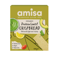 Crispbread (painici) proteice cu linte fara gluten eco 100g Amisa