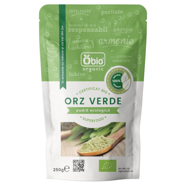 Orz verde pulbere eco 250g Obio