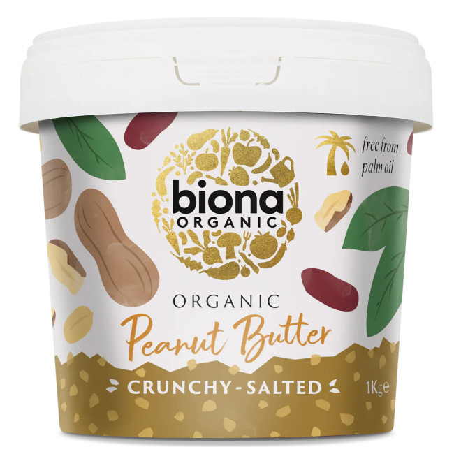 Unt de arahide crunchy eco 1kg BIONA Unt de arahide crunchy eco 1kg BIONA