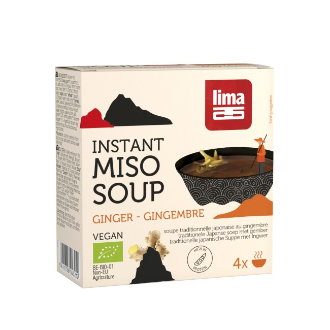 Supa Miso Instant Cu Ghimbir Eco 4X15G  Lima