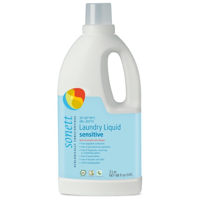 DETERGENT ECOLOGIC LICHID PT. RUFE ALBE SI COLORATE NEUTRU 2L Sonett