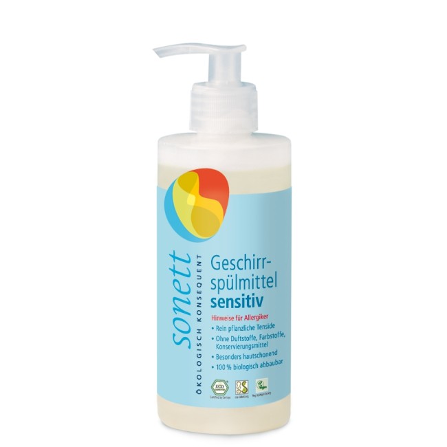 DETERGENT ECOLOGIC PT. SPALAT VASE - NEUTRU 300ML Sonett