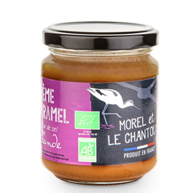 Crema de caramel cu sare de mare bio 200g Morel et Le Chantoux Crema de caramel cu sare de mare bio 200g Morel et Le Chantoux