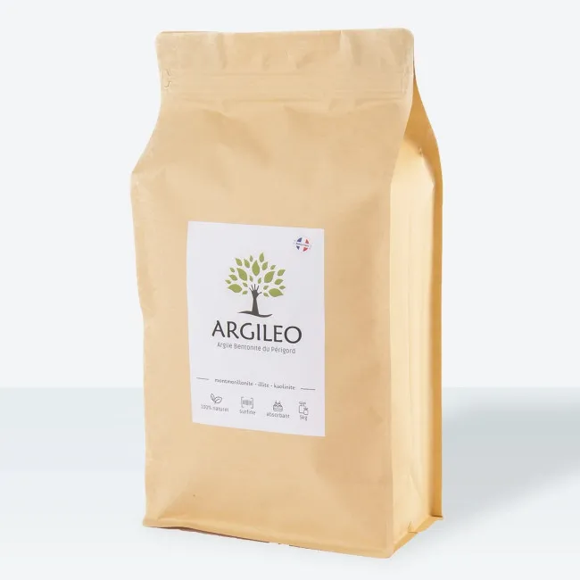Argila alba bentonita pentru uz extern, 5KG, Argileo Argila alba bentonita pentru uz extern, 5KG, Argileo