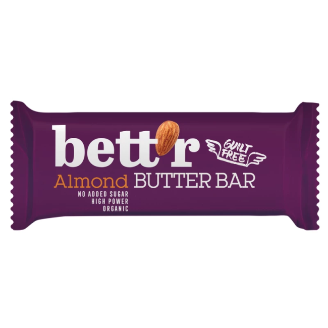 Baton cu crema de migdale bio 30g Bettr Baton cu crema de migdale bio 30g Bettr