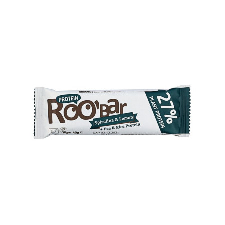 Baton proteic spirulina lamaie raw eco 40g Roobar