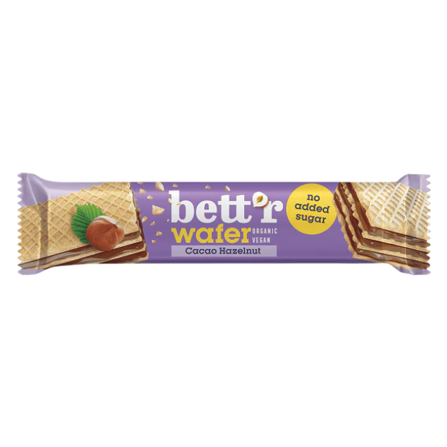 Napolitana cu crema de alune de padure si cacao indulcita cu eritritol bio 30g Bettr