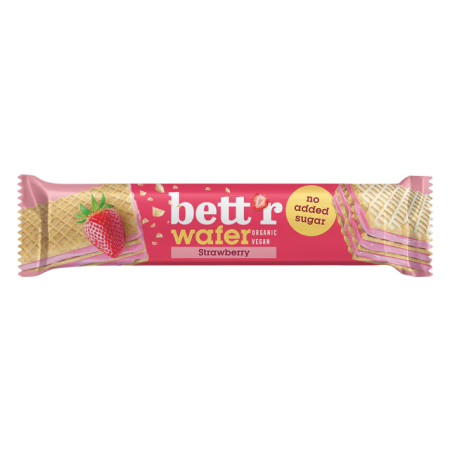 Napolitana cu crema de capsuni si caju indulcita cu eritritol bio 30g Bettr Napolitana cu crema de capsuni si caju indulcita cu eritritol bio 30g Bettr