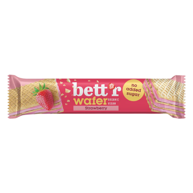 Napolitana cu crema de capsuni si caju indulcita cu eritritol bio 30g Bettr