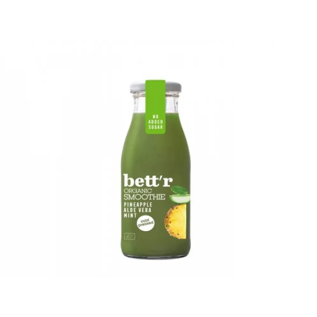 Smoothie cu ananas, aloe si menta bio 250ml Bettr Smoothie cu ananas, aloe si menta bio 250ml Bettr