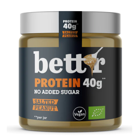 Crema proteica de arahide sarate bio 250g Bettr Crema proteica de arahide sarate bio 250g Bettr