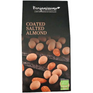 Migdale sarate invelite in ciocolata cu caramel sarat, bio, 60g, Benjamissimo