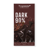 Ciocolata neagra 90%, bio, 60g, Benjamissimo
