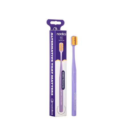 Periuta de dinti Ortho 6580 filamente - moale - portocaliu Nordics Periuta de dinti Ortho 6580 filamente - moale - portocaliu Nordics