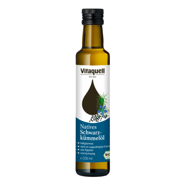 Ulei de chimen negru bio 250ml Vitaquell Ulei de chimen negru bio 250ml Vitaquell