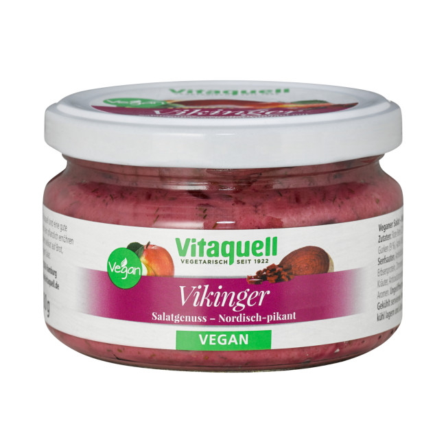 Salata Viking cu proteina din soia, sfecla rosie si mere 180g Vitaquell Salata Viking cu proteina din soia, sfecla rosie si mere 180g Vitaquell