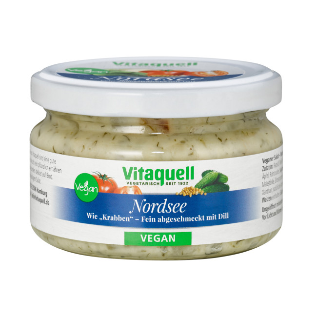 Salata Marea Nordului cu proteina din soia, sfecla, castraveti si marar 180g Vitaquell Salata Marea Nordului cu proteina din soia, sfecla, castraveti si marar 180g Vitaquell
