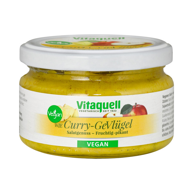 Salata Curry cu proteina din soia, mere si ananas 180g Vitaquell Salata Curry cu proteina din soia, mere si ananas 180g Vitaquell
