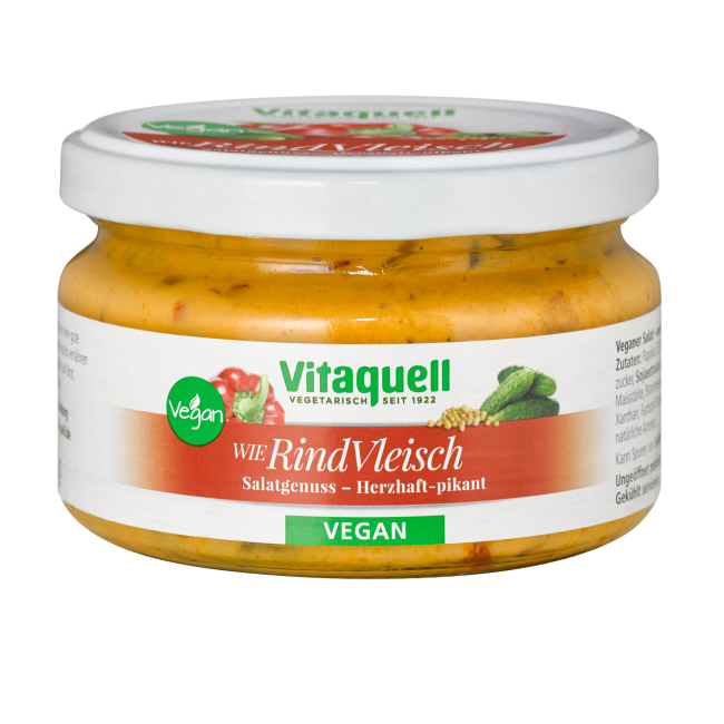 Salata cu proteina din soia, ardei si castraveti 180g Vitaquell Salata cu proteina din soia, ardei si castraveti 180g Vitaquell