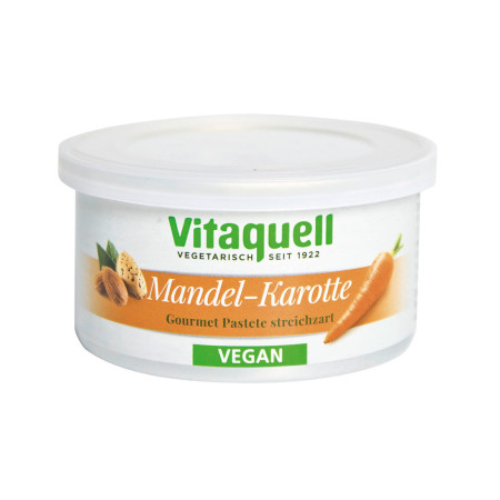 Crema tartinabila cu morcovi si migdale bio 125g Vitaquell