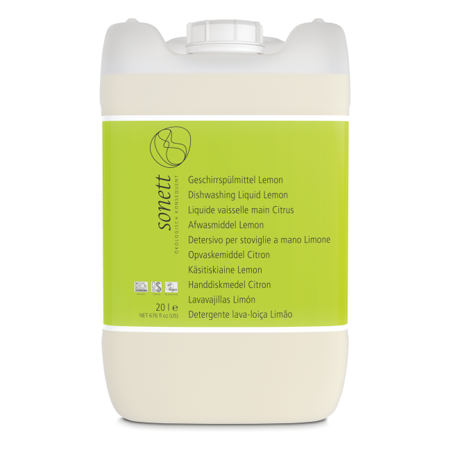 Detergent lichid pentru vase cu lamaie ecologic 20l Sonett Detergent lichid pentru vase cu lamaie ecologic 20l Sonett