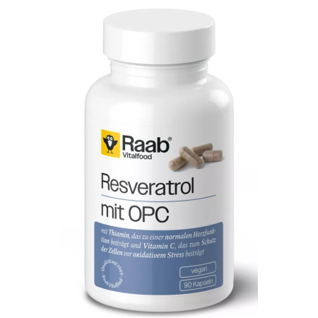 Resveratrol si OPC 500mg 90 capsule 45g Raab