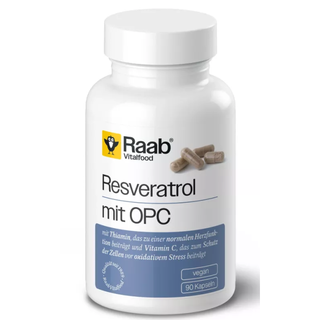 Resveratrol si OPC 500mg 90 capsule 45g Raab