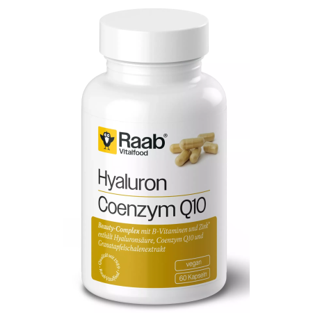 Acid hialuronic - Coenzima Q10 500mg 60 capsule 30g Raab