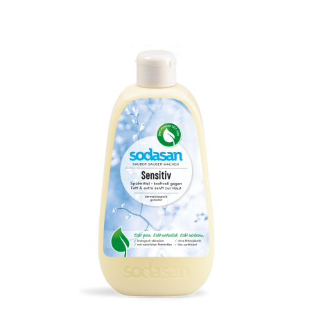 Detergent vase lichid bio Sensitiv 500ml SODASAN