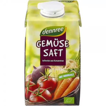 Suc de legume bio 500ml Dennree Suc de legume bio 500ml Dennree