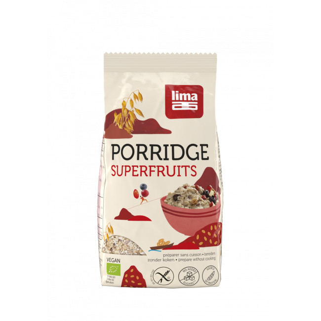 Porridge Express cu superfructe fara gluten bio 350g Lima