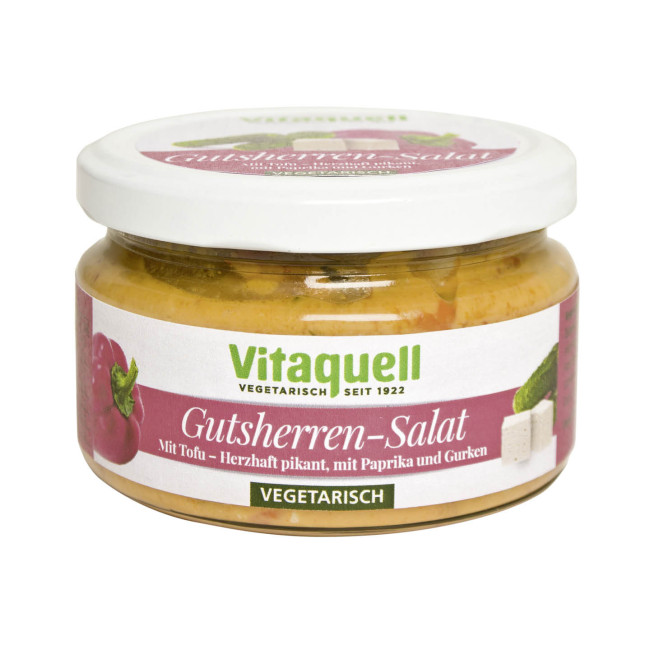 Salata boiereasca cu tofu, ardei si castraveti 200g Vitaquell Salata boiereasca cu tofu, ardei si castraveti 200g Vitaquell