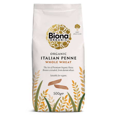 Penne din grau integral eco 500g Biona