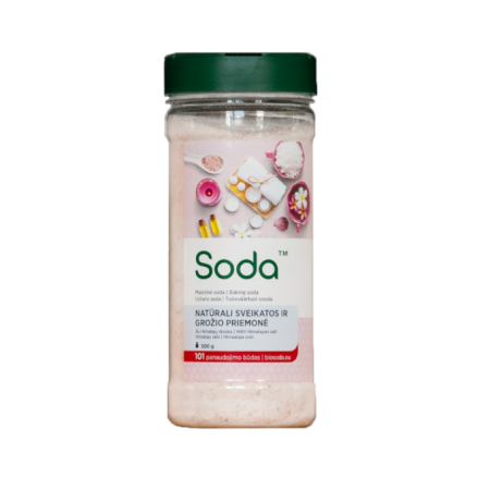 Mix pentru baie cu bicarbonat de sodiu si sare de Himalaya 500g Soda