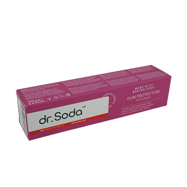 Pasta de dinti cu bicarbonat de sodiu Gum Protection 100ml Dr. Soda Pasta de dinti cu bicarbonat de sodiu Gum Protection 100ml Dr. Soda