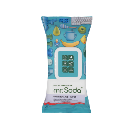 Servetele umede universale cu bicarbonat de sodiu 80 bucati Mr. Soda Servetele umede universale cu bicarbonat de sodiu 80 bucati Mr. Soda