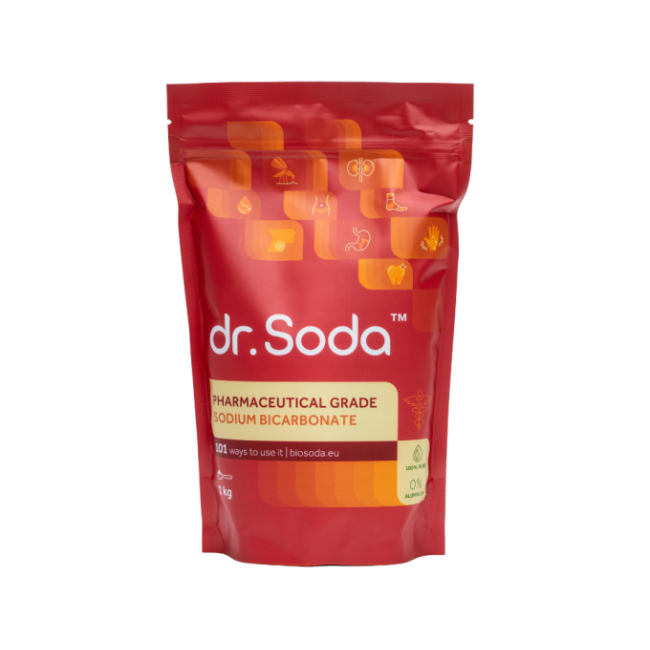 Bicarbonat de sodiu - grad farmaceutic 1kg Dr. Soda Bicarbonat de sodiu - grad farmaceutic 1kg Dr. Soda