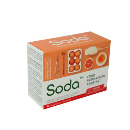 Bicarbonat de sodiu alimentar 20 pliculete x 10g Soda