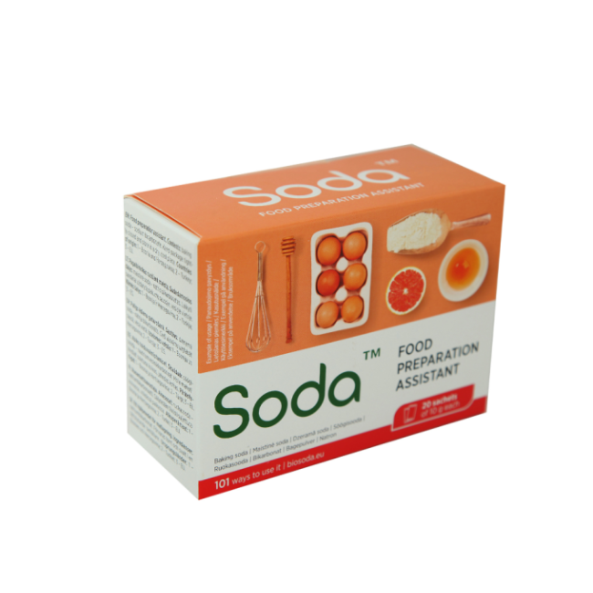 Bicarbonat de sodiu alimentar 20 pliculete x 10g Soda Bicarbonat de sodiu alimentar 20 pliculete x 10g Soda