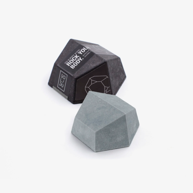 Sapun solid pentru corp cu argila caolinica, salvie si ulei de masline rock your body 70g Solidu Sapun solid pentru corp cu argila caolinica, salvie si ulei de masline rock your body 70g Solidu