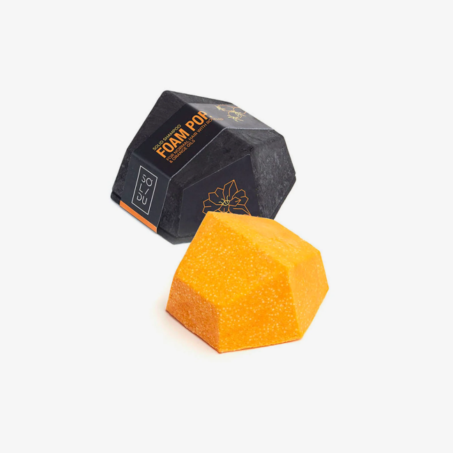 Sampon solid pentru par normal cu ulei din seminte de macese foam pop 65g Solidu Sampon solid pentru par normal cu ulei din seminte de macese foam pop 65g Solidu
