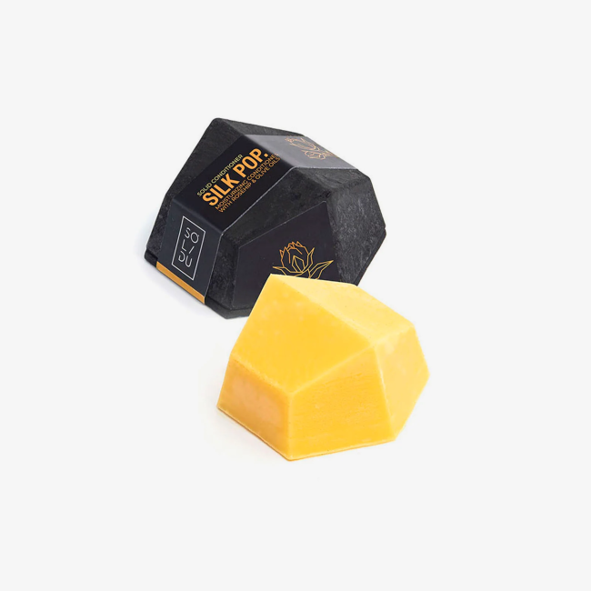 Balsam hidratant pentru par cu macese si ulei de masline silk pop 50g Solidu Balsam hidratant pentru par cu macese si ulei de masline silk pop 50g Solidu