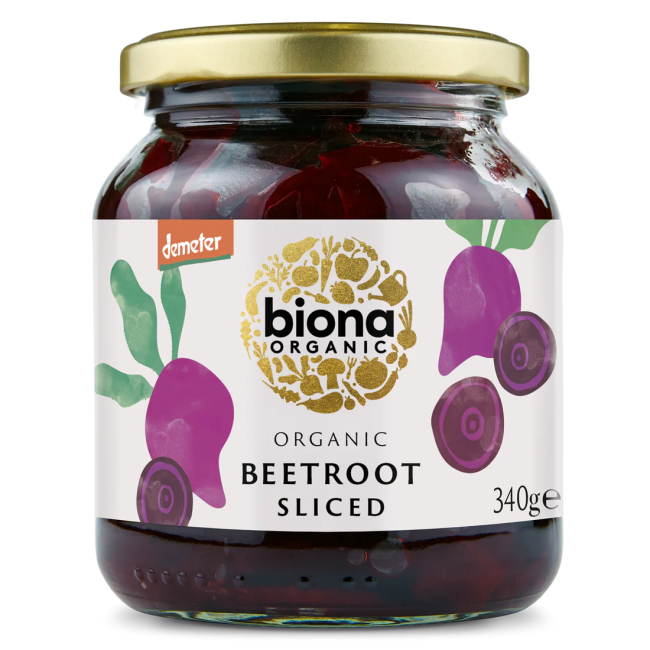 Sfecla rosie felii, bio, 340g, Biona Sfecla rosie felii, bio, 340g, Biona