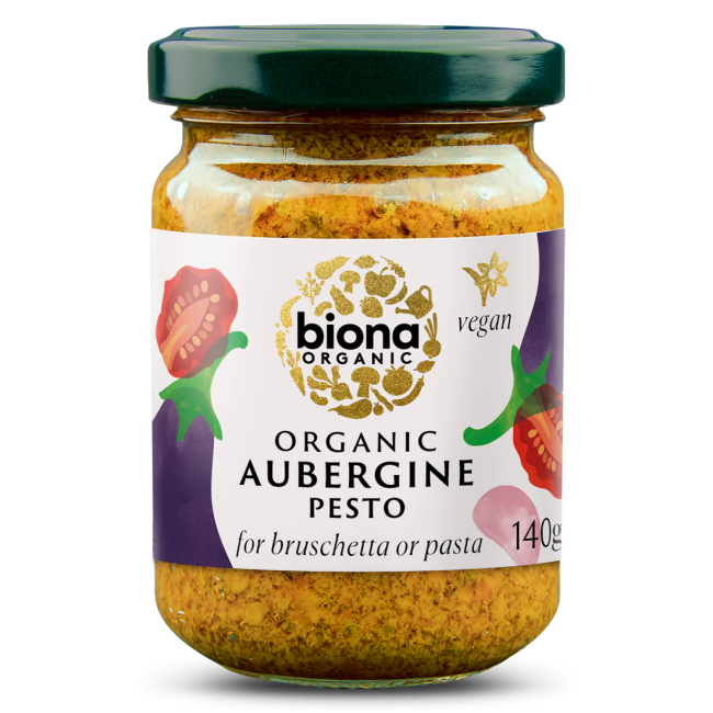 Pesto din vinete bio 140g Biona Pesto din vinete bio 140g Biona
